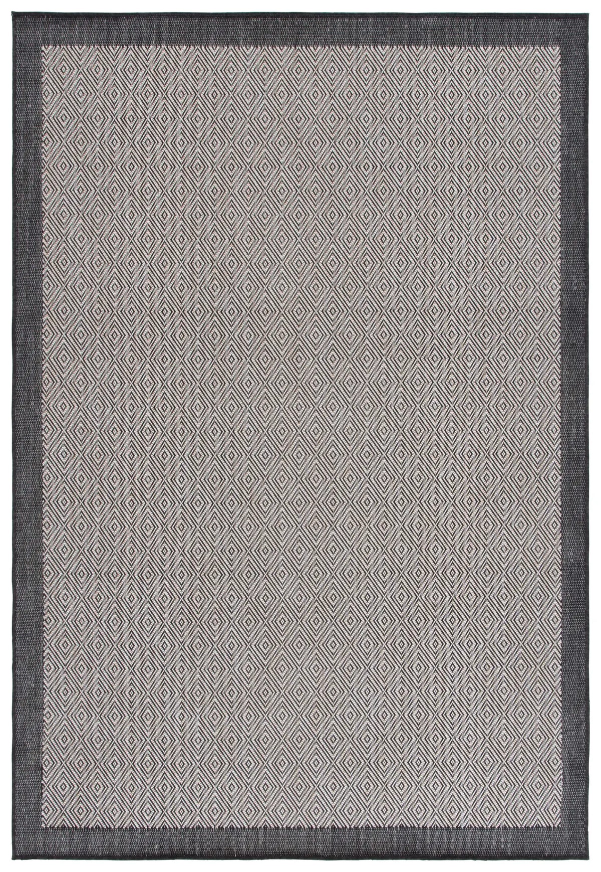 Safavieh Beach House 4'-0" x 6'-0" Rug in Black / Ivory