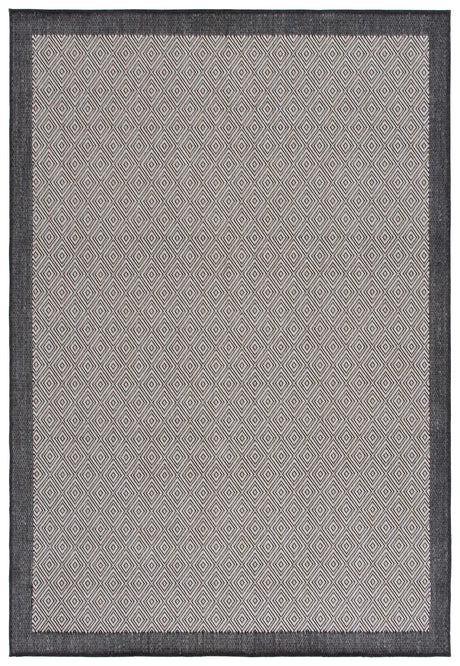 Safavieh Beach House 4'-0" x 6'-0" Rug in Black / Ivory