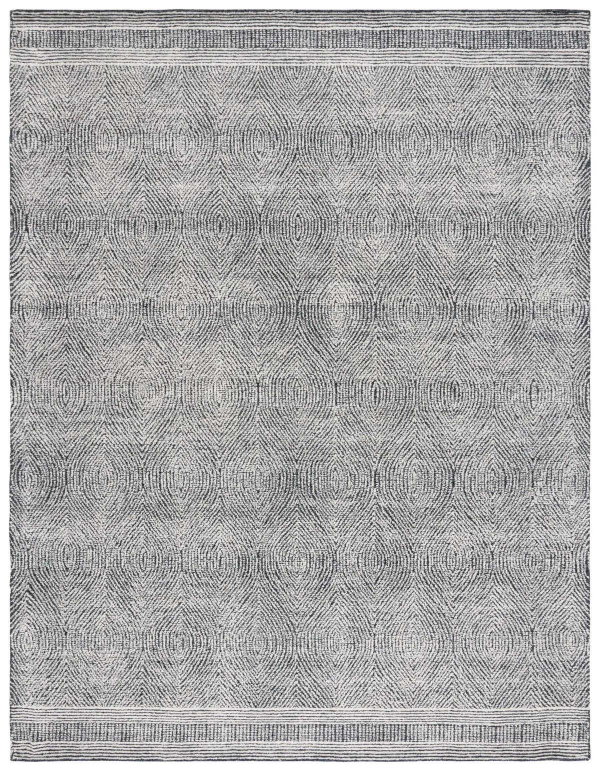 Safavieh Abstract 10'-0" x 14'-0" Rug in Ivory / Charcoal