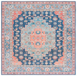 Safavieh Arizona 6'-0" x 6'-0" Rug in Blue / Rust