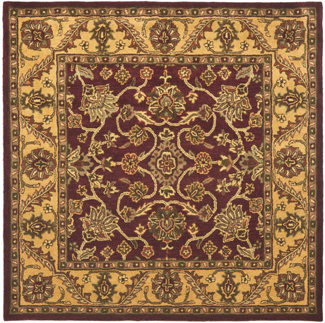 Safavieh Golden Jaipur 6'-0" x 6'-0" Rug in Burgundy / Gold