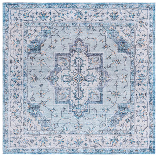 Safavieh Arizona 6'-0" x 6'-0" Rug in Light Blue / Ivory