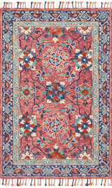 Loloi Zharah Zr-03 Rose / Denim Rugs - main flat