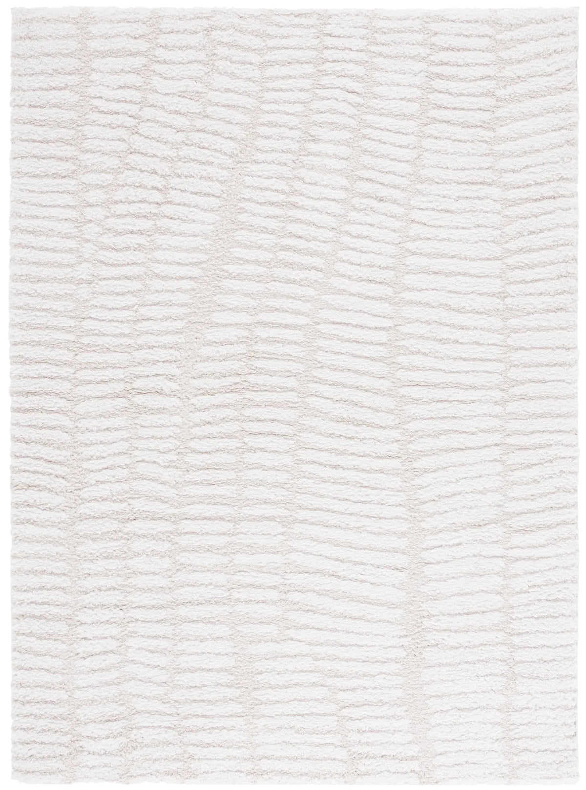 Safavieh Rumi Shag 4'-0" x 6'-0" Rug in Ivory / Light Beige