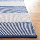 Safavieh Striped Kilim 4'-0" x 6'-0" Rug in Grey / Blue