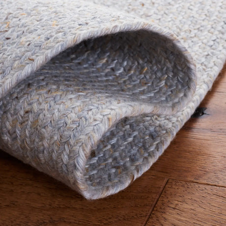 Safavieh Braided 5'-0" x 5'-0" Rug in Grey / Yellow