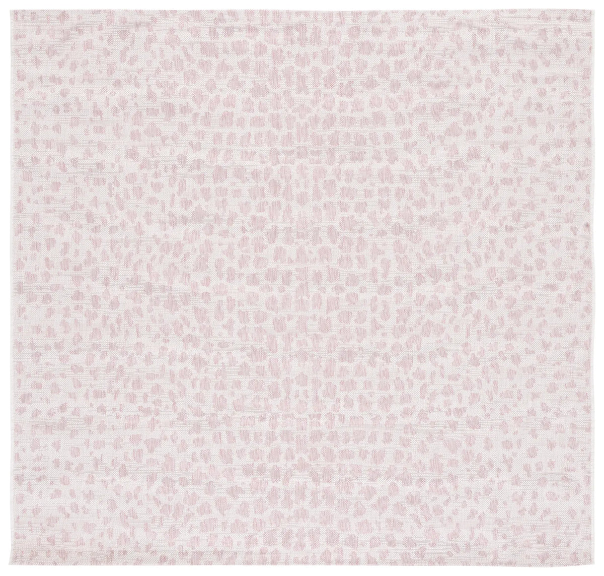 Safavieh Courtyard 6'-7" x 6'-7" Rug in Ivory / Blush Pink