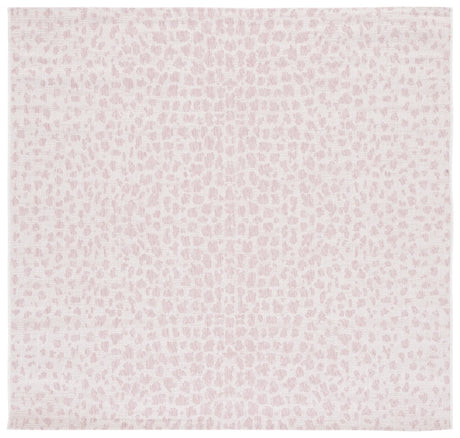 Safavieh Courtyard 6'-7" x 6'-7" Rug in Ivory / Blush Pink