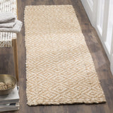 Safavieh Natural Fiber 2'-3" x 10'-0" Rug in Ivory / Natural