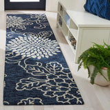 Safavieh Jardin 2'-3" x 9'-0" Rug in Navy / Ivory