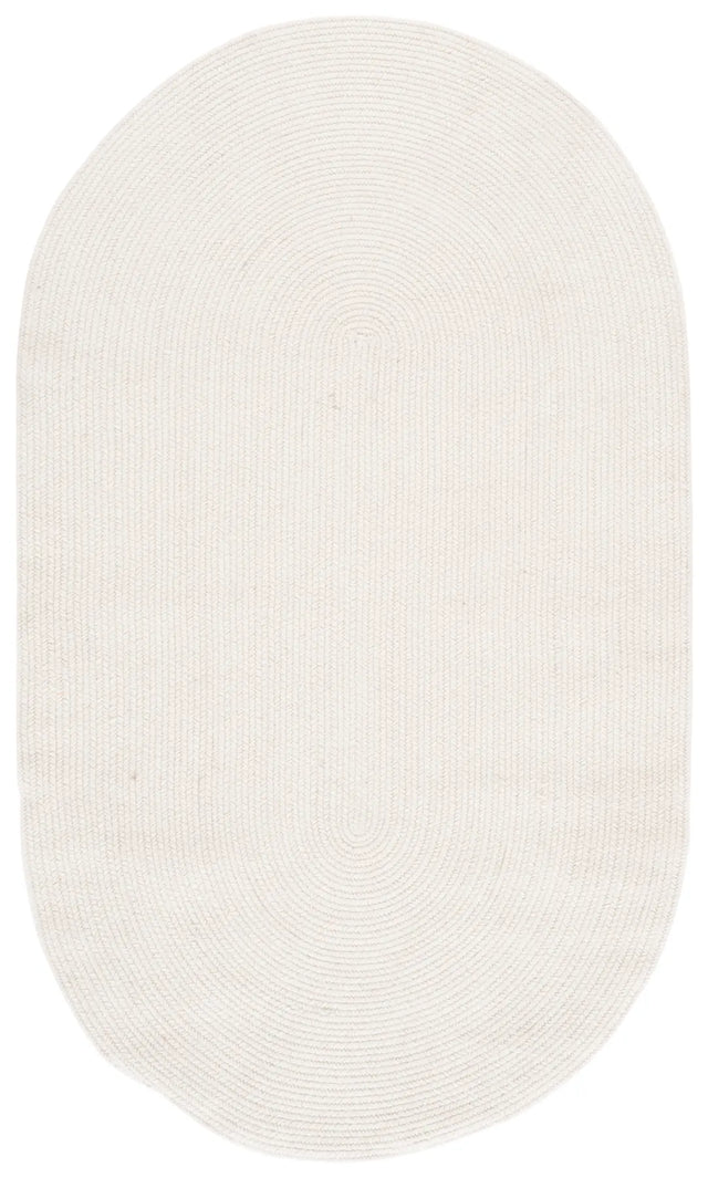 Safavieh Braided Fine Wool 3'-0" x 5'-0" Rug in Ivory