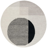 Safavieh Ebony 6'-0" x 6'-0" Rug in Black / Ivory