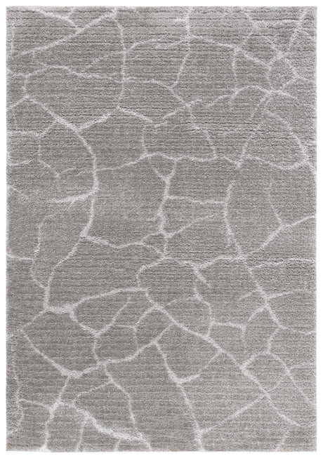 Safavieh Tahoe Shag 4'-0" x 6'-0" Rug in Grey / Ivory