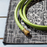 Safavieh Courtyard 4'-5" x 6'-5" Rug in Grey / Black