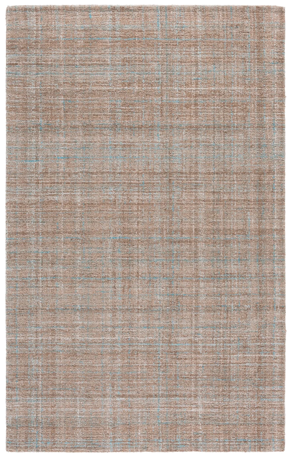 Safavieh Abstract 4'-0" x 6'-0" Rug in Aqua / Brown
