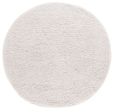 Safavieh Luxe Shag 6'-0" x 6'-0" Rug in White