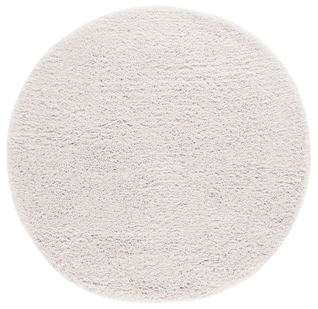 Safavieh Luxe Shag 6'-0" x 6'-0" Rug in White