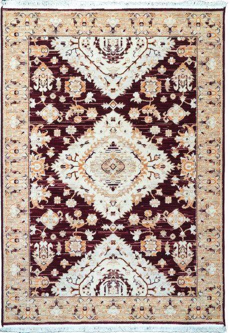 Dynamic Rugs Wade 18606 Power Loomed Traditional Red/Beige/Multi Rug - Rectangular