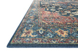 Loloi Skye Sky-08 Denim/Brick Rugs - rug corner