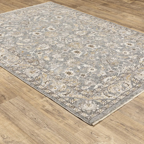 Oriental Weavers Sphinx Maharaja 070E1 Blue/Ivory Rugs - angle detail