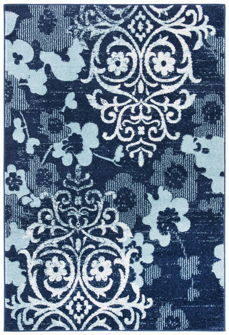 Safavieh Adirondack 4'-5" x 6'-5" Rug in Navy / Aqua