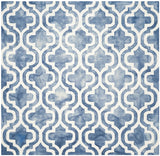 Safavieh Dip Dye 7'-0" x 7'-0" Rug in Blue / Ivory
