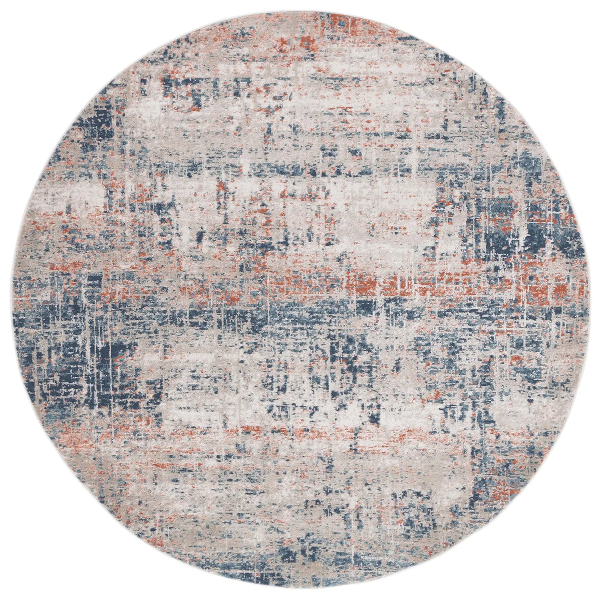 Safavieh Madison 800 6'-7" x 6'-7" Rug in Blue / Grey