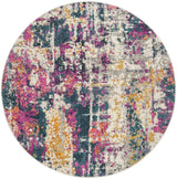 Safavieh Madison 6'-7" x 6'-7" Rug in Ivory / Blue