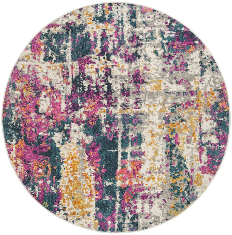 Safavieh Madison 6'-7" x 6'-7" Rug in Ivory / Blue