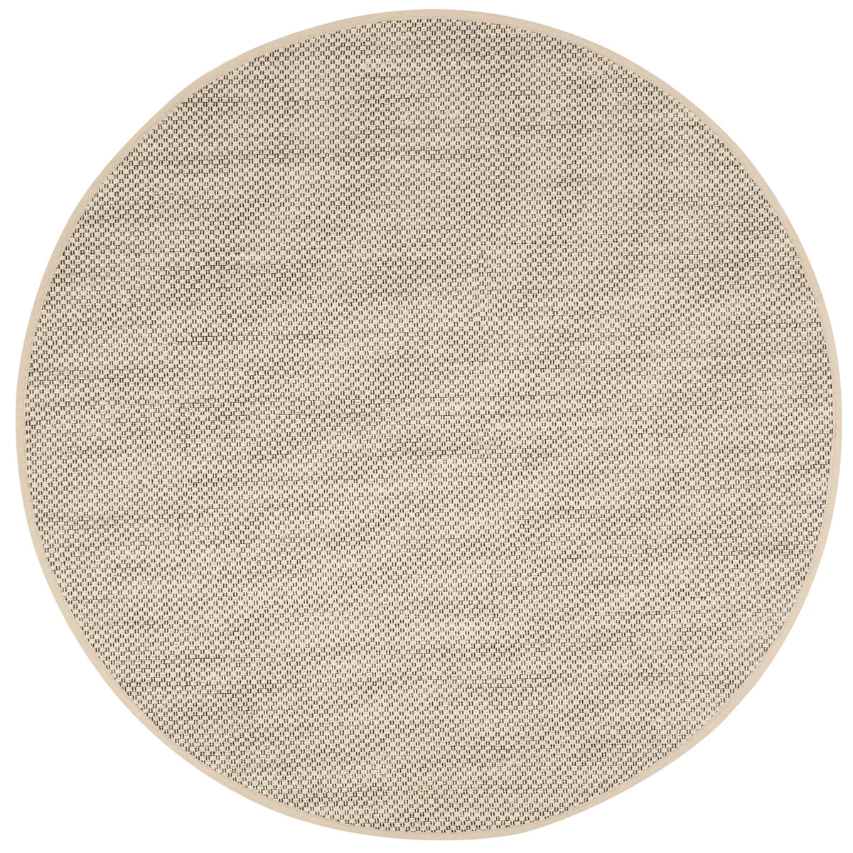 Safavieh Natural Fiber 6'-0" x 6'-0" Rug in Black / Ivory