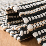Safavieh Vintage Leather 6'-0" x 9'-0" Rug in Black / Multi