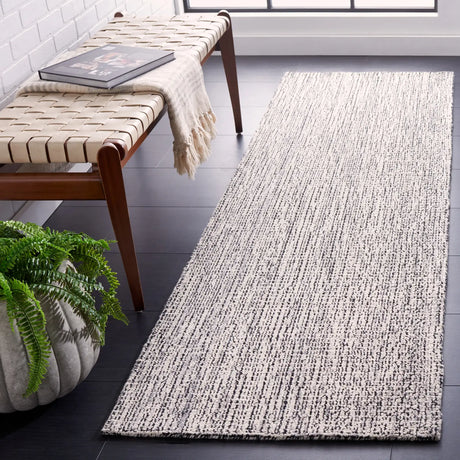 Safavieh Abstract 2'-3" x 8'-0" Rug in Black / Grey