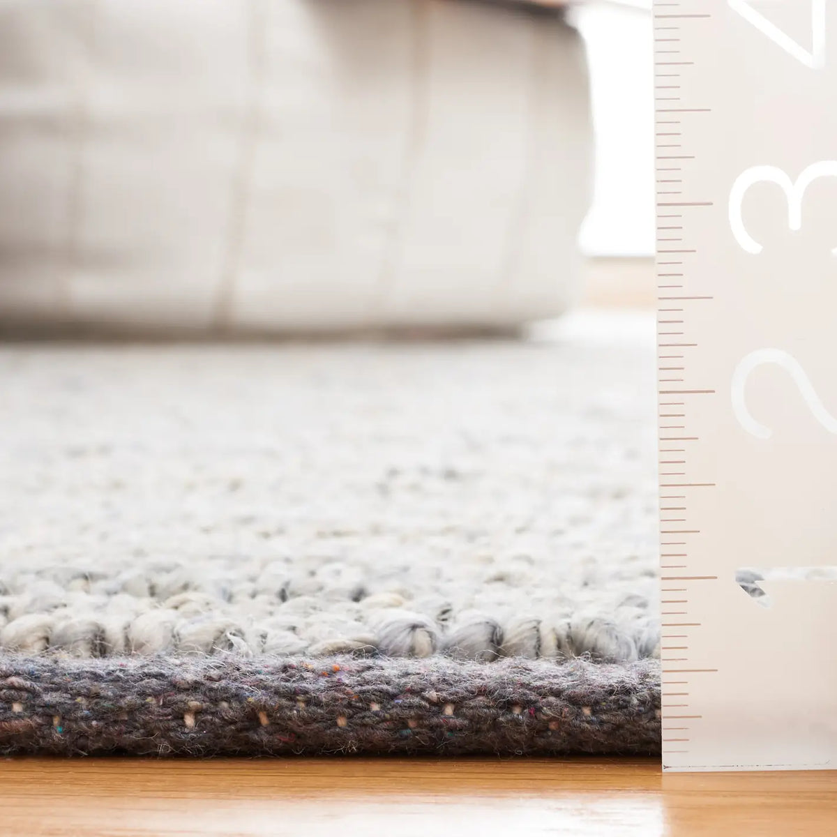 Safavieh Natural Fiber 4'-0" x 6'-0" Rug in Light Blue / Black