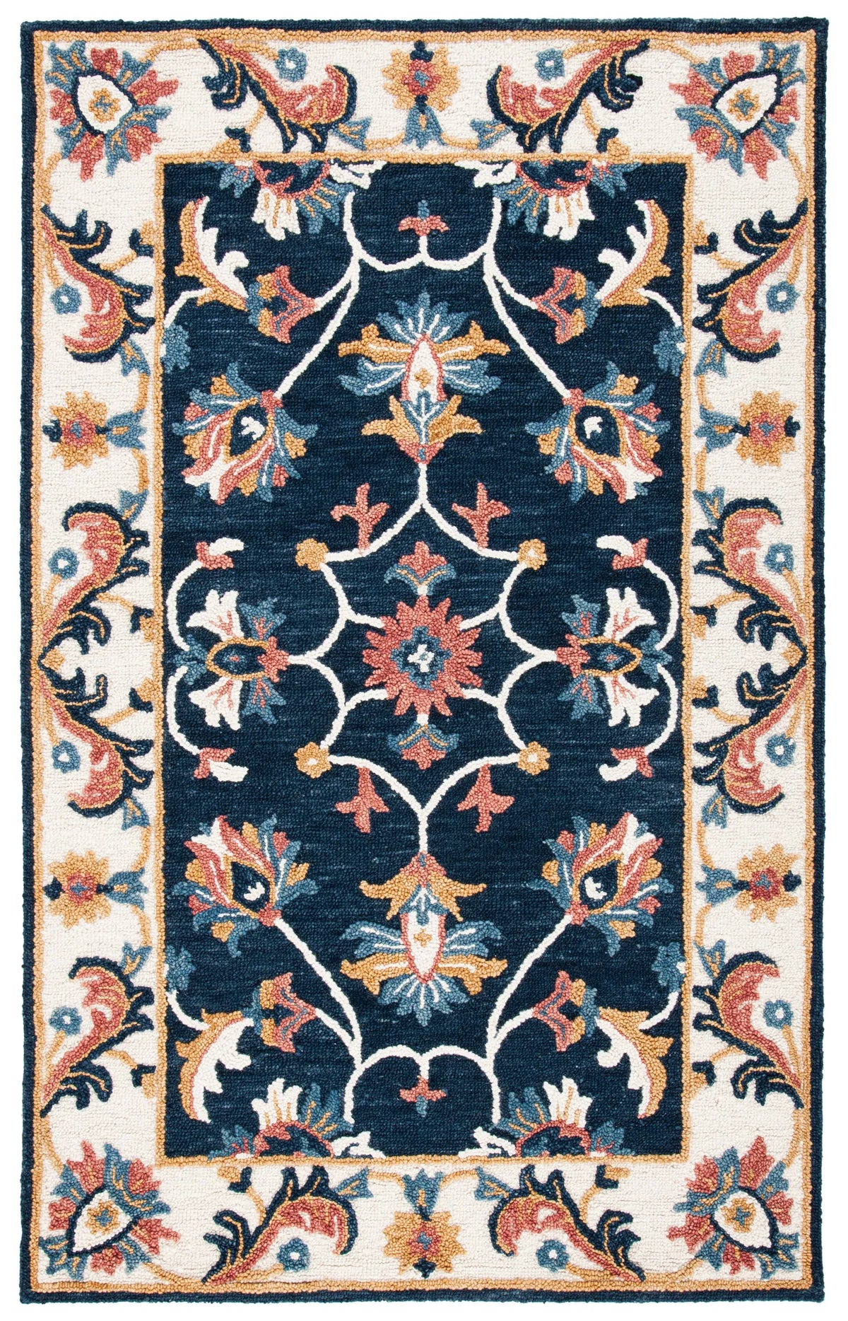 Safavieh Blossom 5'-0" x 8'-0" Rug in Blue / Ivory