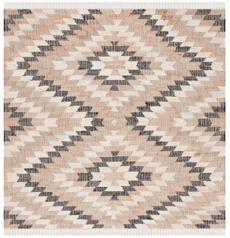 Safavieh Natural Fiber 6'-0" x 6'-0" Rug in Natural / Black