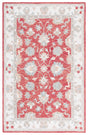 Safavieh Heritage 4'-0" x 6'-0" Rug in Red / Ivory