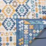 Safavieh Sunrise 4'-0" x 5'-7" Rug in Ivory / Blue Gold