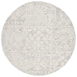 Safavieh Metro 6'-0" x 6'-0" Rug in Silver / Ivory
