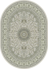 Dynamic Rugs Ancient Garden 57119 Soft Grey / Cream Rugs - Oval