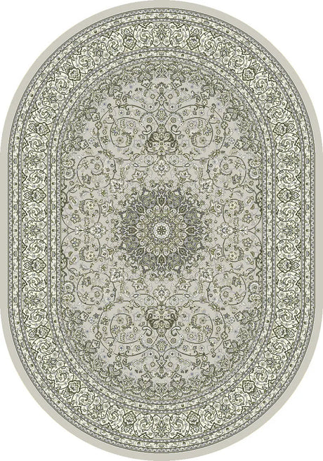 Dynamic Rugs Ancient Garden 57119 Soft Grey / Cream Rugs - Oval