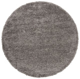Safavieh Madrid Shag 200 6'-7" x 6'-7" Rug in Charcoal