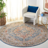 Safavieh Silverado 6'-4" x 6'-4" Rug in Blue / Rust