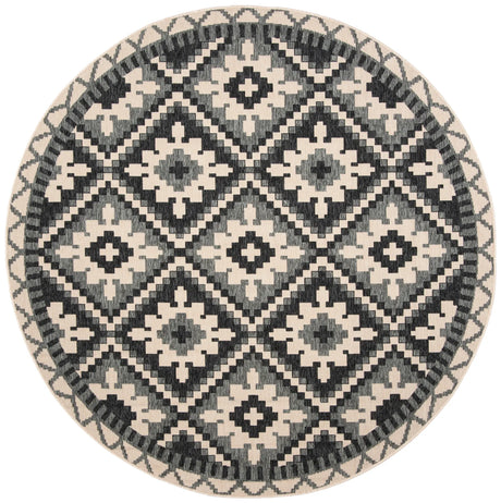 Safavieh Veranda 5'-3" x 5'-3" Rug in Beige / Grey