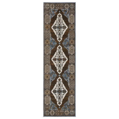 Oriental Weavers Sphinx Ellington Ell06 Rust/ Blue Rug - runner