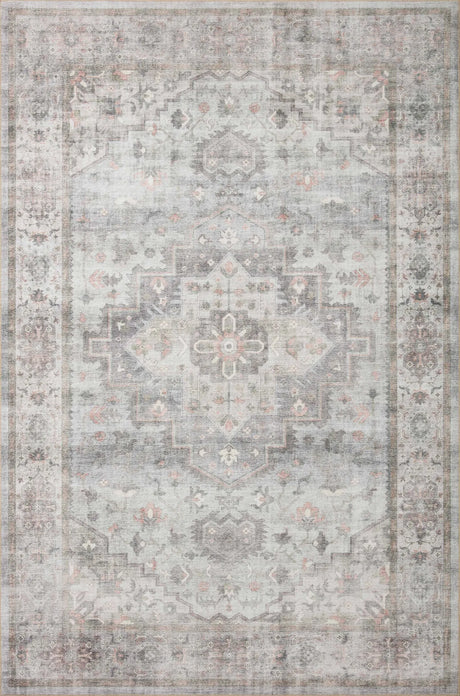 Loloi Heidi Hei-02 Dove/Blush Rugs - main flat