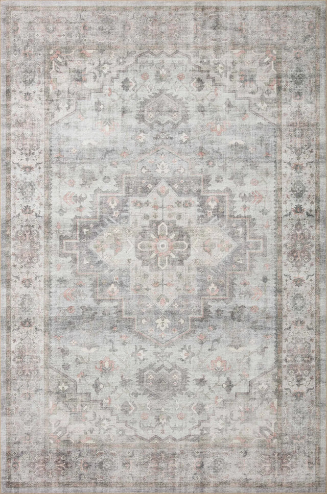Loloi Heidi Hei-02 Dove/Blush Rugs - main flat