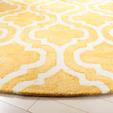 Safavieh Dip Dye 7'-0" x 7'-0" Rug in Gold / Ivory