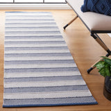 Safavieh Striped Kilim 2'-3" x 8'-0" Rug in Grey / Blue