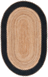Safavieh Natural Fiber 5'-0" x 8'-0" Rug in Natural / Black