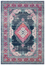 Safavieh Evoke 4'-0" x 6'-0" Rug in Navy / Fuchsia
